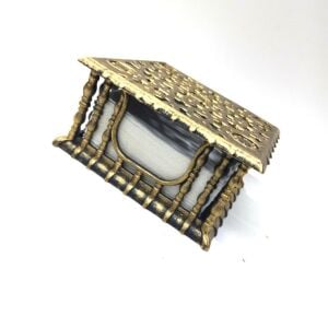 Barok Tarzlı Dekoratif Çok Kullanışlı Kare Şık 16,5 cm Peçete Kutusu