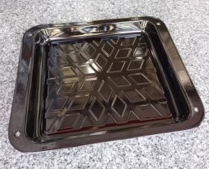 39x34cm Emaye Fırın Tepsisi Siyah İç Dış Yüzeyi Sağlıklı Kaliteli Çinko Dikdörtgen Börek Tepsisi N40
