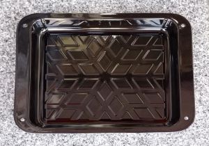 39x34cm Emaye Fırın Tepsisi Siyah İç Dış Yüzeyi Sağlıklı Kaliteli Çinko Dikdörtgen Börek Tepsisi N40