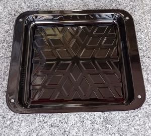 39x34cm Emaye Fırın Tepsisi Siyah İç Dış Yüzeyi Sağlıklı Kaliteli Çinko Dikdörtgen Börek Tepsisi N40