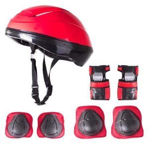 Furkan Toys Kask Dizlik Dirseklik Eldiven F-Sports Koruyucu Set