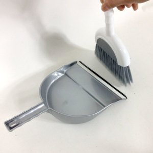 Büyük boy el süpürgesi fırça faraş takımı 32x21cm ucu lastikli