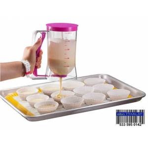 Batter Dispenser Ölçekli Otomatik Hamur Dağıtıcı Pasta-Kek Süsleyici Kolay Pancake Yapma Makinesi