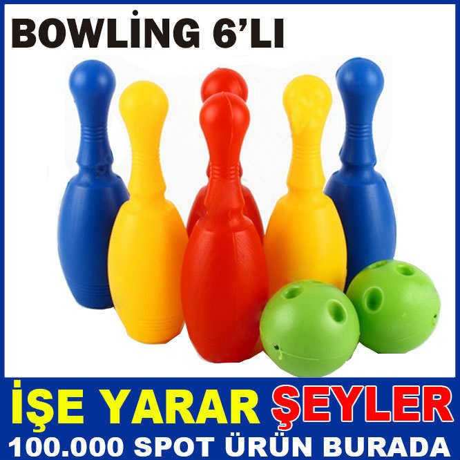 EĞLENCELİ OYUNCAK 6'LI KÜÇÜK BOWLİNG SETİ 