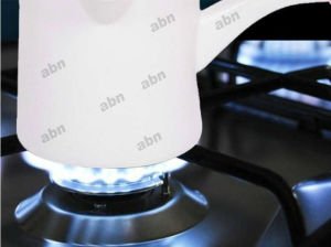 OCAK+KÖMÜR ATEŞİNE YÜKSEK ISIYA DAYANIKLI PORSELEN KAHVE CEZVESİ 3-5 Kişilik BÜYÜK BOY Silikon SAPLI
