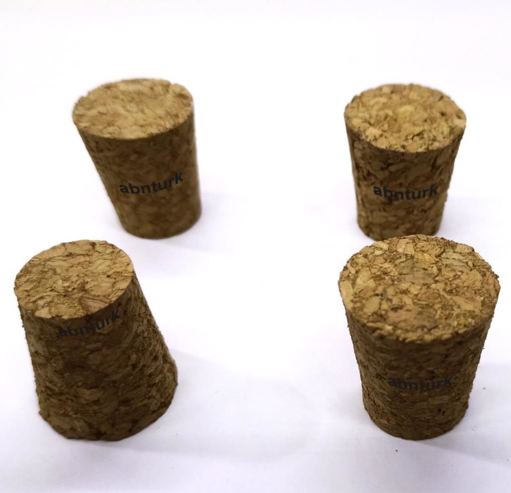 4 Adet BüyükBoy 26mm Doğal Mantar Tıpa %100 Orijinal Şişe Kapatıcı Gaz Kaçırmaz Hava Almaz Sağlıklı Organik Tıkaç