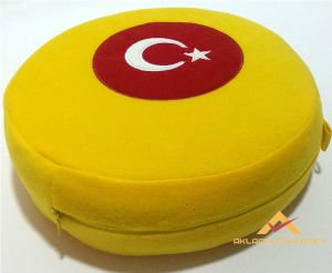 AYYILDIZ DESENLİ SARI DEKORATİF EMOJİ YASTIK