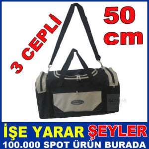 ELtipi VALİZ OMUZ ASKILI EL TUTMALI SPORTİF ÇANTA 50cm 3cep SAĞLAM BRANDA KUMAŞ SPOR SEYAHAT ÇANTASI