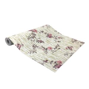 45x100 cm Gül Desenli Mobilya Dolap Kaplama PVC Folyo Kod-5637 Yapışkanlı Dekoratif Folyo