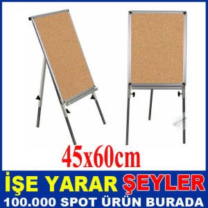 METAL ÇERÇEVE TELESKOPİK AYAK 45x60 MANTAR PANO