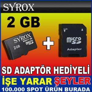 SYROX 2GB A CLASS ULTRAHD MİCRO SD HAFIZA KARTI