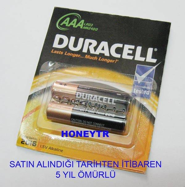 DURACELL AAA ALKALİN KALEM PİL 2 ADETLİ BLİSTER