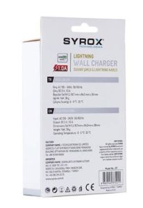 Syrox Micro USB Şarj Cihazı 1.0A Adaptör SYX-J14 Duvar Şarjı ve Mıcro usb kablo