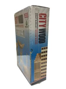 Wooden City 100 Parça Ahşap Eğitici Bloklar Seti KR101City Wood Hayal Gücü Genişleten Bloklar