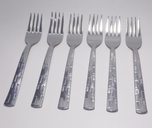 6 adet Yemek Çatalı Seti Paslanmaz Çelik 20cm Ucuz Md Çatal Günübirlik için ideal Sofra Seti