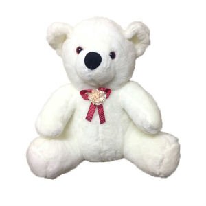 Beyaz Renk Peluş Ayı Orta Boy Peluş Ayıcık En Güzel Hediye Peluş Ayı 53x53cm Ebatında