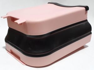 Katlanabilir Dolaba Asılabilir Mutfak Banyo İçin Pembe Çöp Kovası