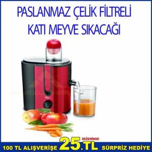 Paslanmaz Çelik Filtreli Elektrikli Katı Meyve Sıkacağıı