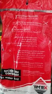 Peluşlu Sıcak su torbası Kuğu baskılı