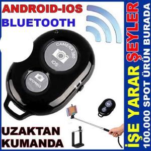 Tüm telefonlara uyumlu Bluetoothlu selfie kumandası IOS ve ANDROID İÇİN BLUETOOTH SELFİE KUMANDASI