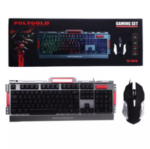 Polygold PG-8016 Oyuncu Işıklı Klavye ve Mouse Seti
