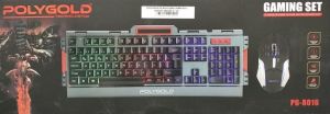 Polygold PG-8016 Oyuncu Işıklı Klavye ve Mouse Seti