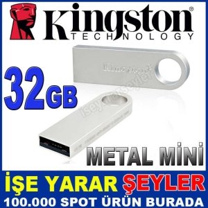 KINGSTON 32GB MİNİ METAL USB BELLEK FLASH DİSK