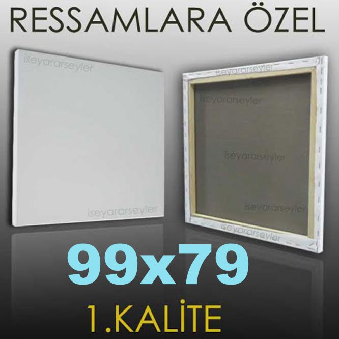 RESSAMLARA ÖZEL BOŞ RESİM TUVALİ HAZIRTUAL 99x79
