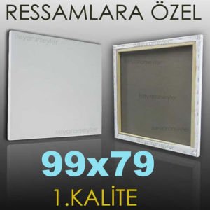 RESSAMLARA ÖZEL BOŞ RESİM TUVALİ HAZIRTUAL 99x79