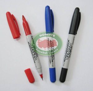 3 ADET FARKLI RENK 2 UÇLU CD-DVD KALEMİ CD MARKER