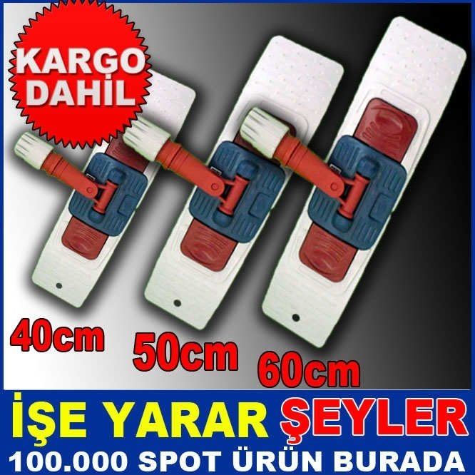40 CM PALETLİ NEMLİ MOPLAR İÇİN UYGUN HERYÖNE HAREKET EDEBİLEN MASFALA SAHİP PASPAS APARATI-1