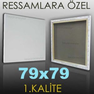 RESSAMLARA ÖZEL BOŞ RESİM TUVALİ HAZIRTUAL 79x79