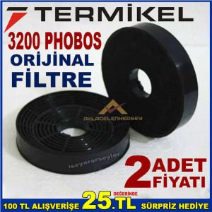 TERMİKEL 3200 PHOBOS ANKASTRE DAVLUMBAZ FİLTRESİ 3200 ASPİRATÖR KARBON FİLTRE