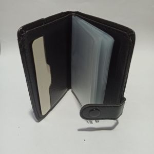 Çok Sağlam Suni Deri Çapraz 20 Kartlık Kredi Kart Cüzdanı 10 cm X 8 cm