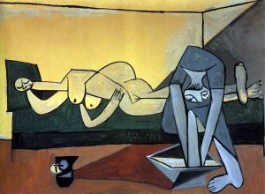 AHŞAP ÇERÇEVELİ CANVAS TABLO RESSAMLAR 953 40x30