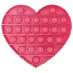 Kalp Push Pop - Pop It Push Bubble Fidget Özel Pop Duyusal Oyuncak Zihinsel Stres