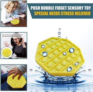 Sekizgen Pop It Push Bubble Fidget Özel Pop Duyusal Oyuncak Zihinsel Stres - Rahatlatıcı Oyuncak