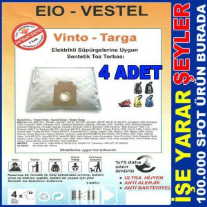 4 ADET EIO VESTEL 3 KAT SENTETİK TOZ TORBASI