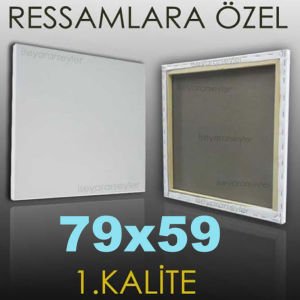 RESSAMLARA ÖZEL BOŞ RESİM TUVALİ HAZIRTUAL 79x59