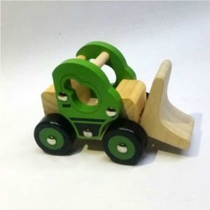 Nostaljik Oyuncak Ahşap Dozer Çocukları Sağlıklı Oyuncağı, Bozulmaz ve Kırılmaz