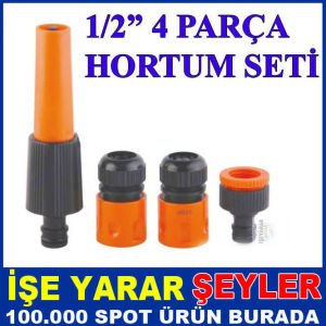 HORTUM ½ UCU SETİ 4 PARÇA BAHÇE SULAMA SİSTEMİ