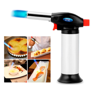 Büyük Boy Turbo Torch Pürmüz Çakmağı Isı Alev Tabancası Kamp Ateşi Çakmağı Gaz Adaptörü