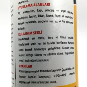 Universal Silikon 280gr Genel Amaçlı Şeffaf Kaliteli Silikon F280 Fixed