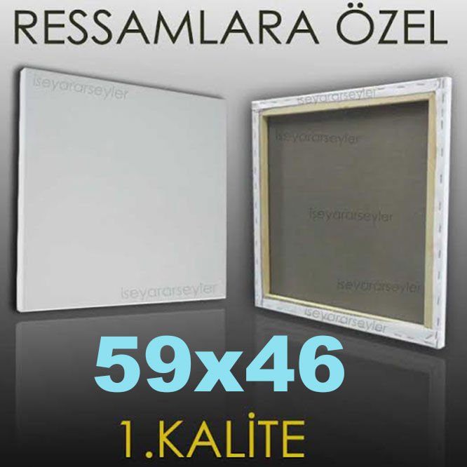 RESSAMLARA ÖZEL BOŞ RESİM TUVALİ HAZIRTUAL 59x46