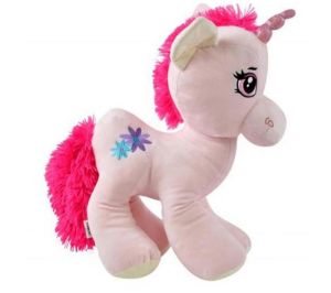 Boynuzlu Unicorn  Sevimli Peluş At 45 Cm