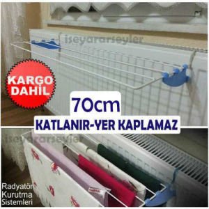 HER KALORİFERE TAKILAN ÇAMAŞIR ASKISI 70cm TAK-AS PORTATİF KALORİFER TİPİ HIZLI ÇAMAŞIR KURUTMALIĞI