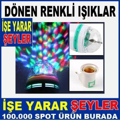 Full Renkli Led Tam Döner Başlı Disko Işığı