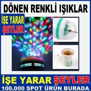 Full Renkli Led Tam Döner Başlı Disko Işığı