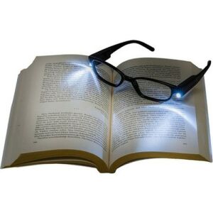 Led Işıklı Camsız Kitap Okuma Gözlüğü-Extra 2 Pil Hediyeli Süper Işık Gücü