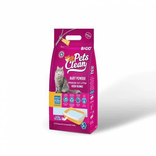 Pets Clean Kedi Kumu Bentonit Kokusuz Ve Kolay Temizlenebilir